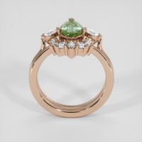 1.58 Ct. Green Sapphire Ring, 14K Rose Gold 3