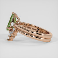 1.58 Ct. Green Sapphire Ring, 14K Rose Gold 4