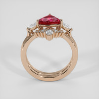 2.20 Ct. Ruby Ring, 18K Rose Gold 3