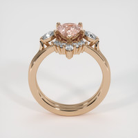 1.21 Ct. Padparadscha Sapphire Ring, 18K Rose Gold 3