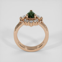 1.12 Ct. Bluish Green Sapphire Ring, 18K Rose Gold 3