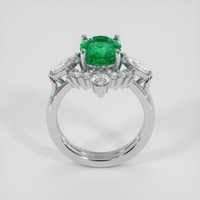 2.35 Ct. Emerald Ring, Silver 3