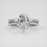 2.03 Ct. White Sapphire Ring, Silver 1