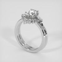 2.03 Ct. White Sapphire Ring, Silver 2