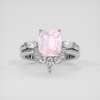 3.28 Ct. Pink Sapphire Ring, Silver 1