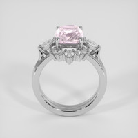 3.28 Ct. Pink Sapphire Ring, Silver 3