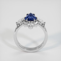 2.55 Ct. Blue Sapphire Ring, 14K White Gold 3