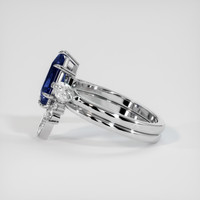 2.55 Ct. Blue Sapphire Ring, 14K White Gold 4