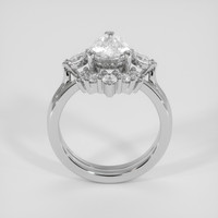 2.09 Ct. White Sapphire Ring, 14K White Gold 3