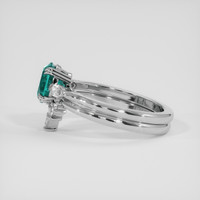 1.69 Ct. Bluish Green Sapphire Ring, 14K White Gold 4
