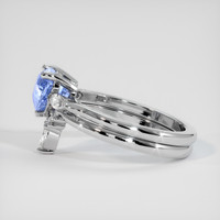 1.63 Ct. Blue Sapphire Ring, 14K White Gold 4