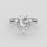 2.03 Ct. White Sapphire Ring, 14K White Gold 1