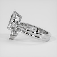 2.09 Ct. White Sapphire Ring, 18K White Gold 4