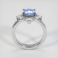 1.63 Ct. Blue Sapphire Ring, 18K White Gold 3