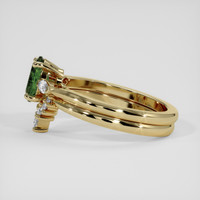 1.18 Ct. Green Sapphire Ring, 10K Yellow Gold 4
