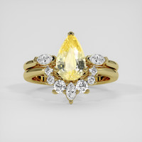 1.58 Ct. Yellow Sapphire Ring, 10K Yellow Gold 1