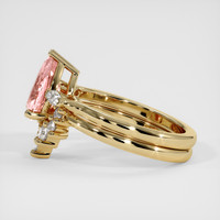 2.03 Ct. Padparadscha Sapphire Ring, 14K Yellow Gold 4