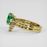 1.46 Ct. Emerald Ring, 18K Yellow Gold 4