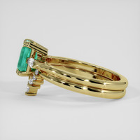 1.00 Ct. Emerald Ring, 18K Yellow Gold 4