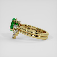 1.61 Ct. Emerald Ring, 18K Yellow Gold 4