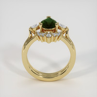 1.41 Ct. Green Sapphire Ring, 18K Yellow Gold 3
