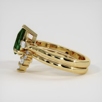 1.41 Ct. Green Sapphire Ring, 18K Yellow Gold 4