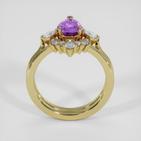 1.36 Ct. Bi Color Sapphire Ring, 18K Yellow Gold 3