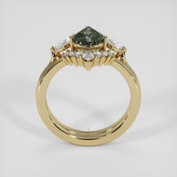2.38 Ct. Green Sapphire Ring, 18K Yellow Gold 3
