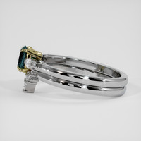 0.47 Ct. Bluish Green Sapphire Ring, 14K Yellow & White 4