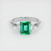 1.17 Ct. Emerald  Ring - Platinum 950
