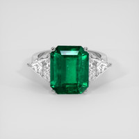 4.98 Ct. Emerald Ring, Platinum 950 1