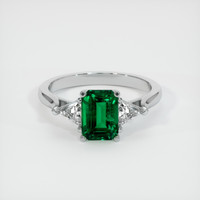 1.79 Ct. Emerald Ring, Platinum 950 1