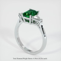 1.79 Ct. Emerald Ring, Platinum 950 2