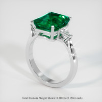 3.51 Ct. Emerald Ring, Platinum 950 2