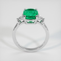 3.96 Ct. Emerald Ring, Platinum 950 3