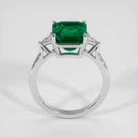 3.61 Ct. Emerald Ring, Platinum 950 3