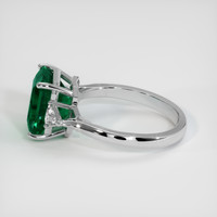 3.61 Ct. Emerald Ring, Platinum 950 4