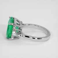 4.07 Ct. Emerald Ring, Platinum 950 4
