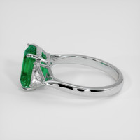 2.98 Ct. Emerald Ring, Platinum 950 4