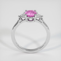 1.10 Ct. Purplish Pink Sapphire Ring, Platinum 950 3
