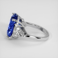 11.09 Ct. Blue Sapphire Ring, Platinum 950 4