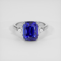 4.10 Ct. Blue Sapphire Ring, Platinum 950 1