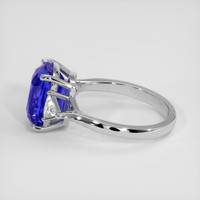 4.10 Ct. Blue Sapphire Ring, Platinum 950 4
