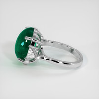 10.07 Ct. Emerald Ring, Platinum 950 4