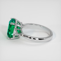 4.13 Ct. Emerald Ring, Platinum 950 4