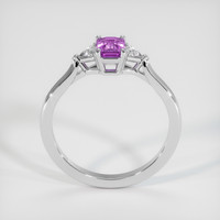 0.91 Ct. Pinkish Purple Sapphire Ring, Platinum 950 3