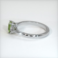 0.79 Ct. Yellowish Green Sapphire Ring, Platinum 950 4
