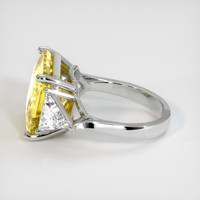 10.07 Ct. Yellow Sapphire Ring, Platinum 950 4