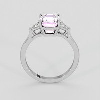 2.64 Ct. Pink Kunzite Ring, Silver 3