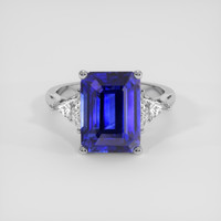 5.23 Ct. Blue Sapphire Ring, 14K White Gold 1